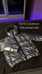 CALVIN KLEIN Silver puffer jacket ЯКЕ