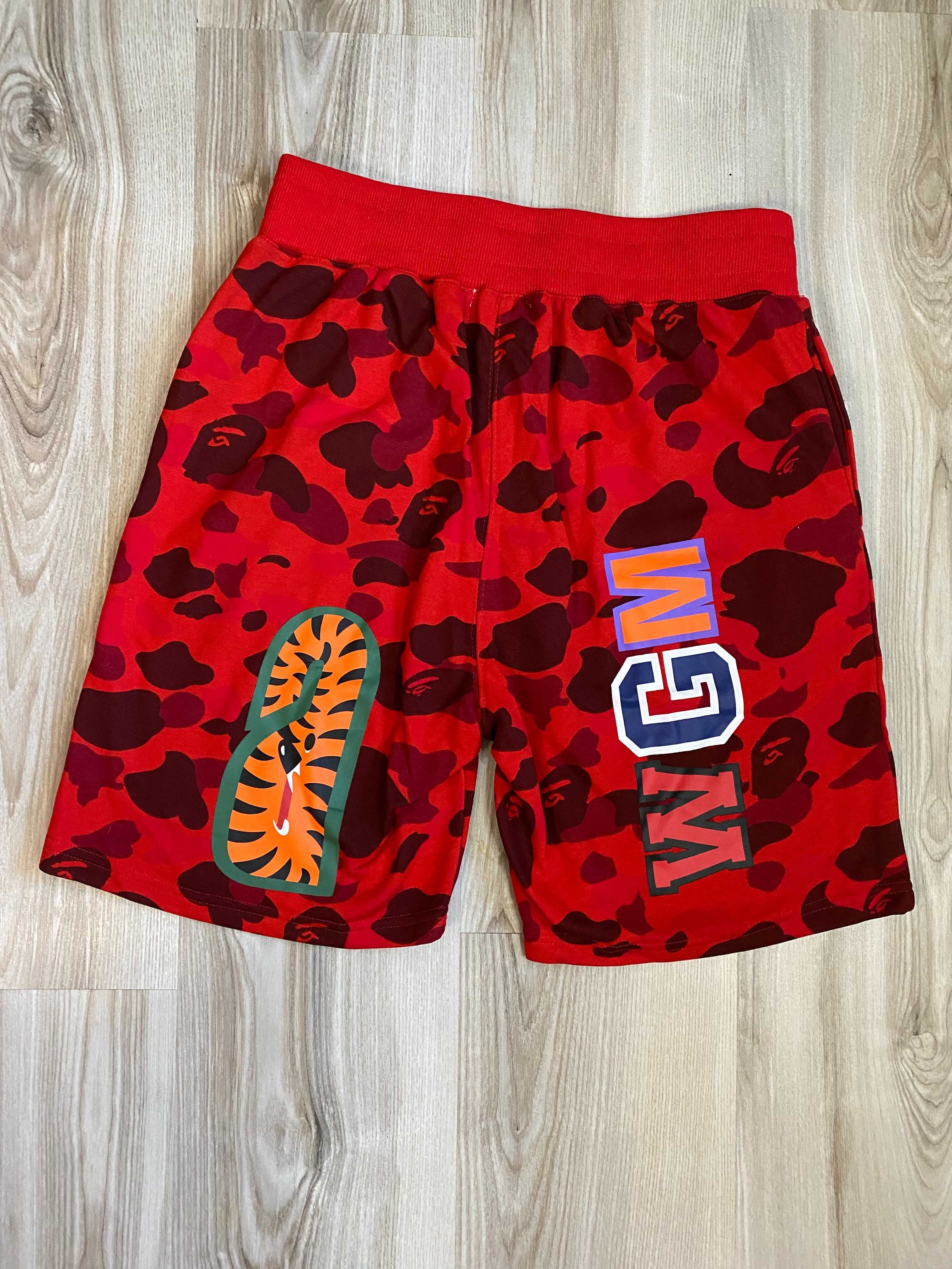 Pantaloni Bape Shark Rosu