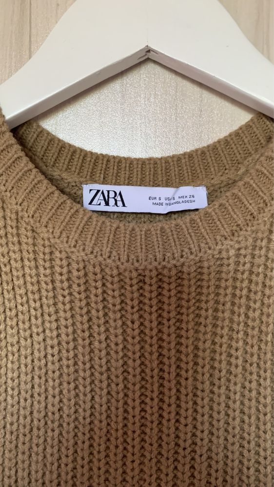 Дълга плетена рокля Zara
