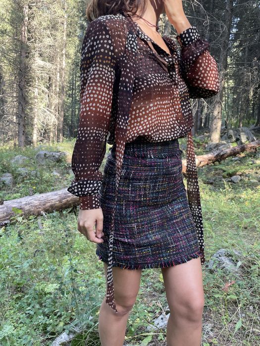 Юбка твидовая
