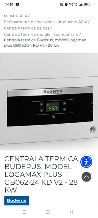 De vînzare centrala Buderus pentru piese