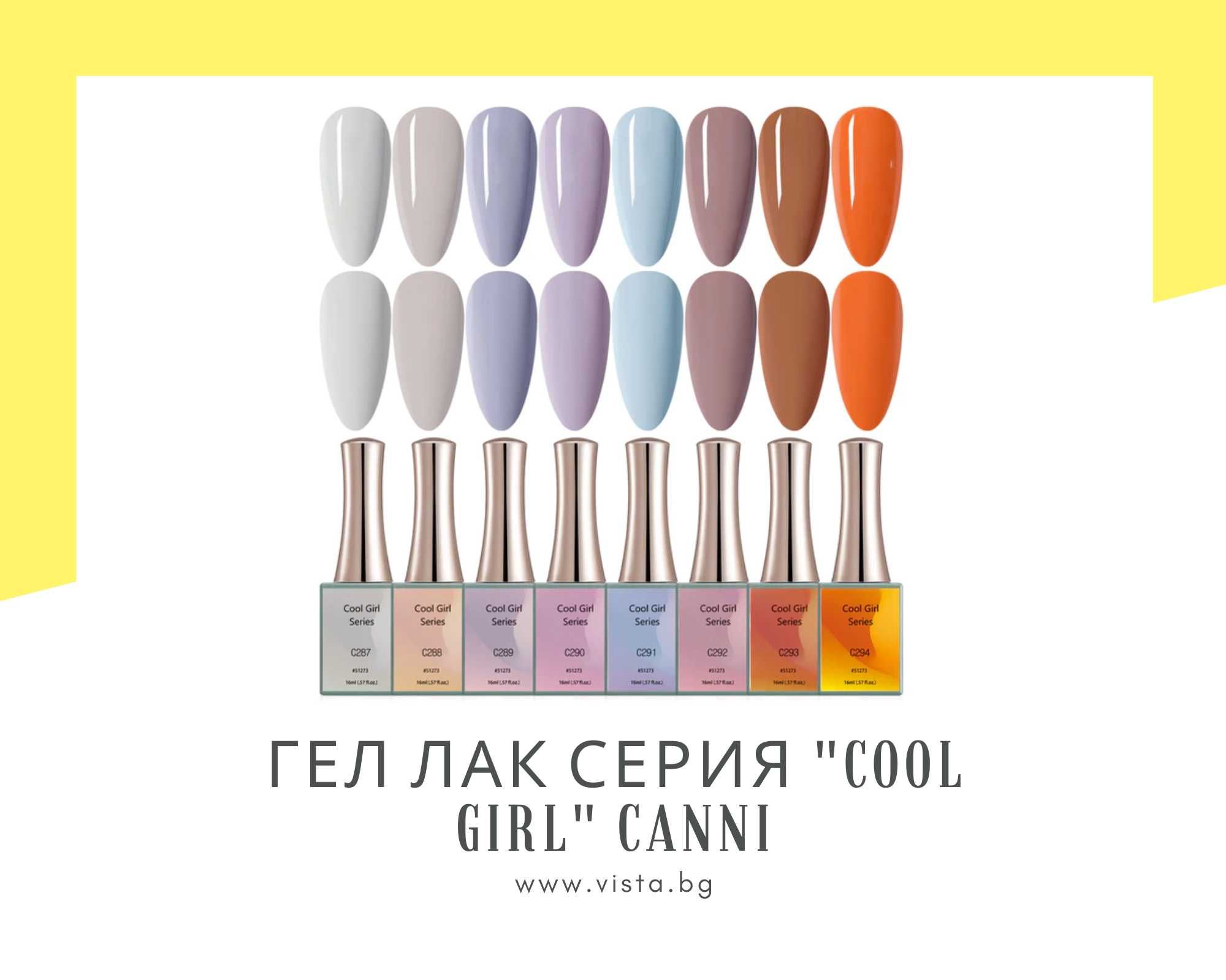 Професионален UV/LED гел лак "Cool Girl" CANNI, морски залез - 16 мл.