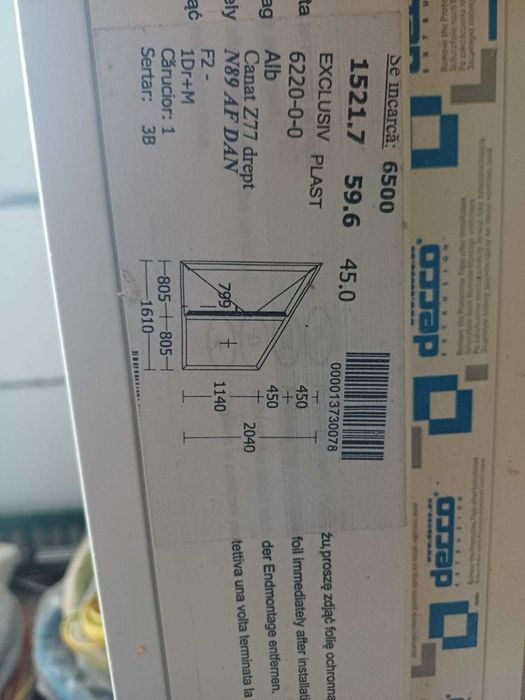 Geam mansarada termopan nou