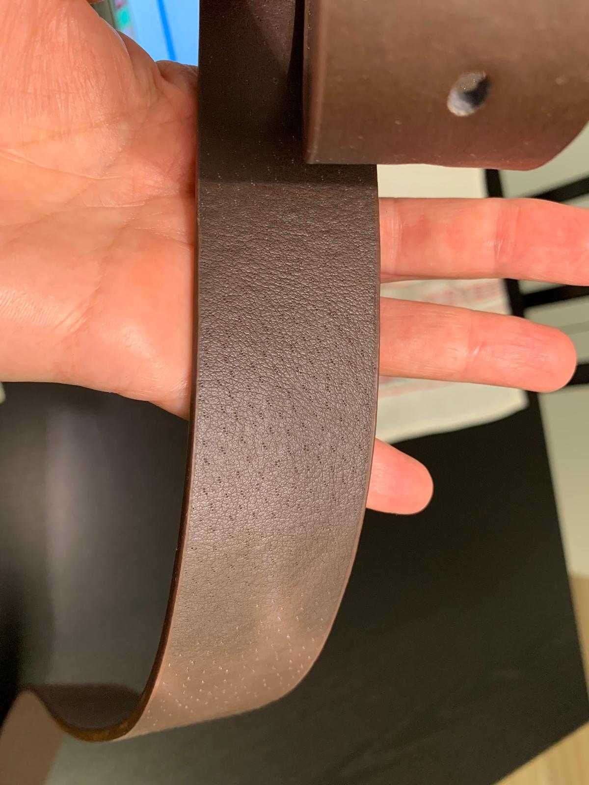 Curea piele maro, pentru barbati, 110 cm