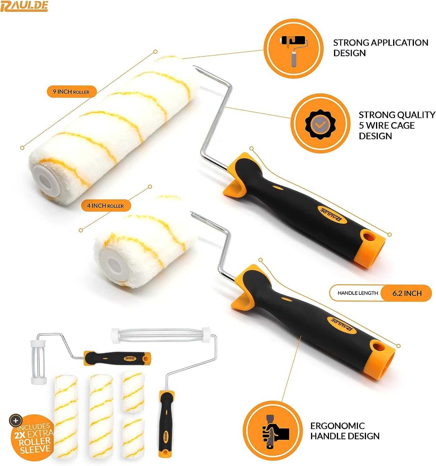 Set profi 10piese vopsit, rola, banda, tava, banda,REDUS de la 300 ron