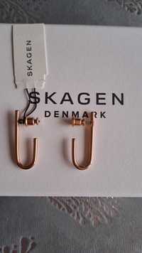 Обеци Skagen розово злато