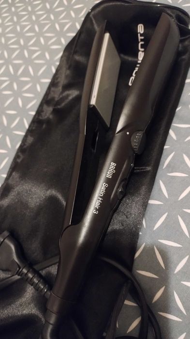 (Placa braun cadou)+Perie de indreptat parul Rowenta Express air, 2in1