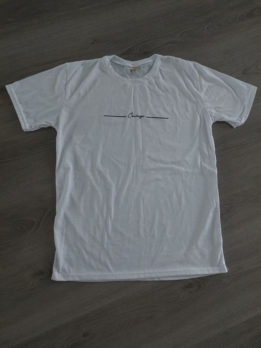 Tricou alb 100% bumbac