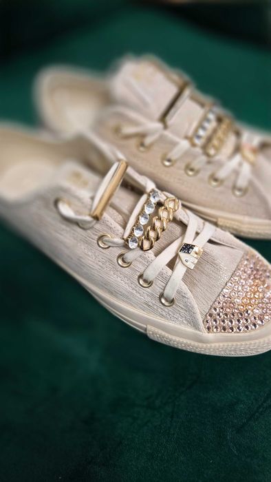 Кецове converse с кристали Swarovski