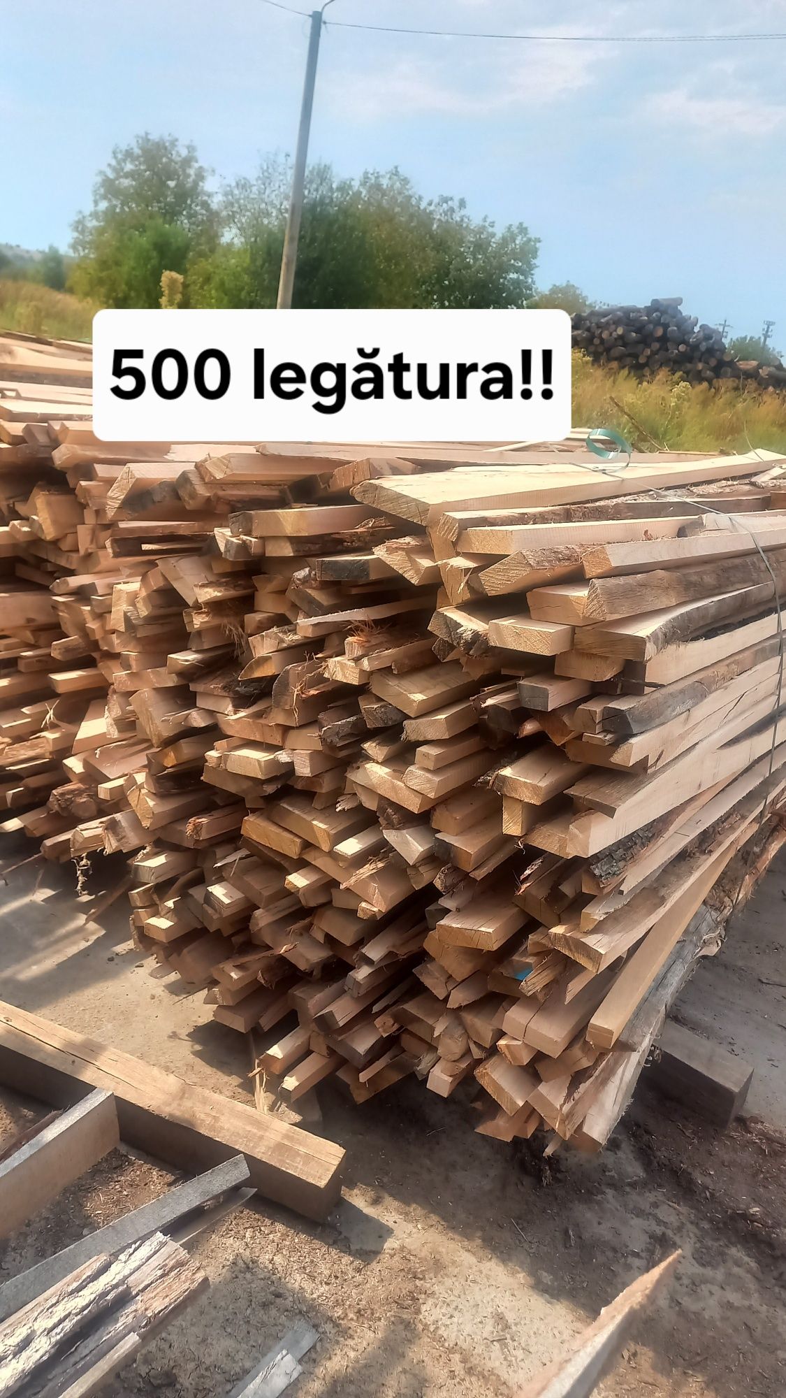 Lemne de foc din esență tare  Marginare sau Deșeuri la legătură