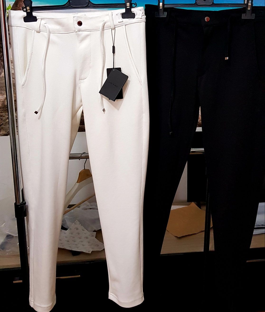 Pantaloni conici bumbac sport/casual Prada (nu DG,H3rmes)