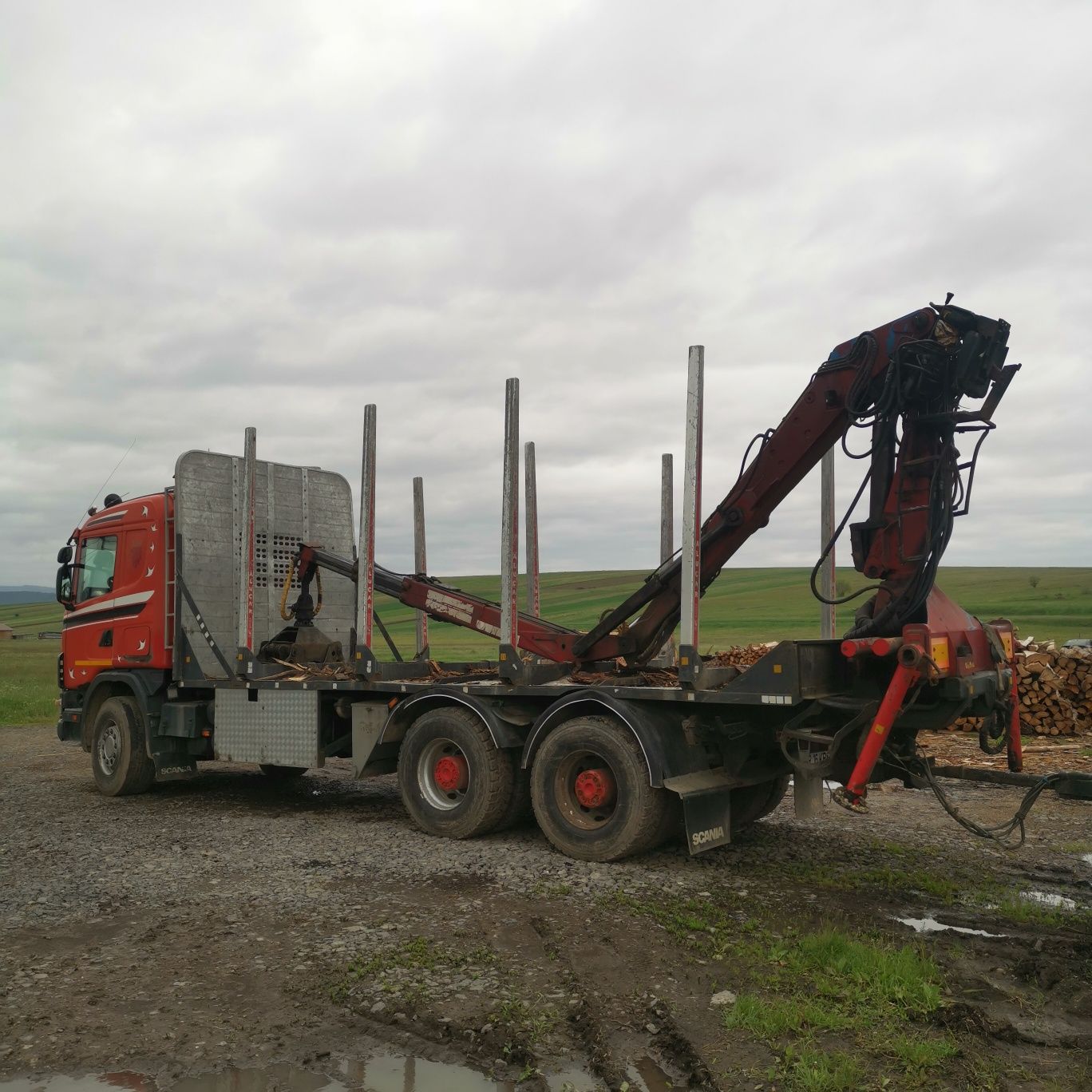 Scania 6x4 forestier V480