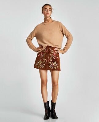 Пола Sandro Zara кожа