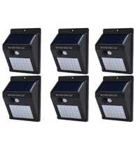 Set 6 lampi solare de perete senzor de miscare si lumina cu 30 led