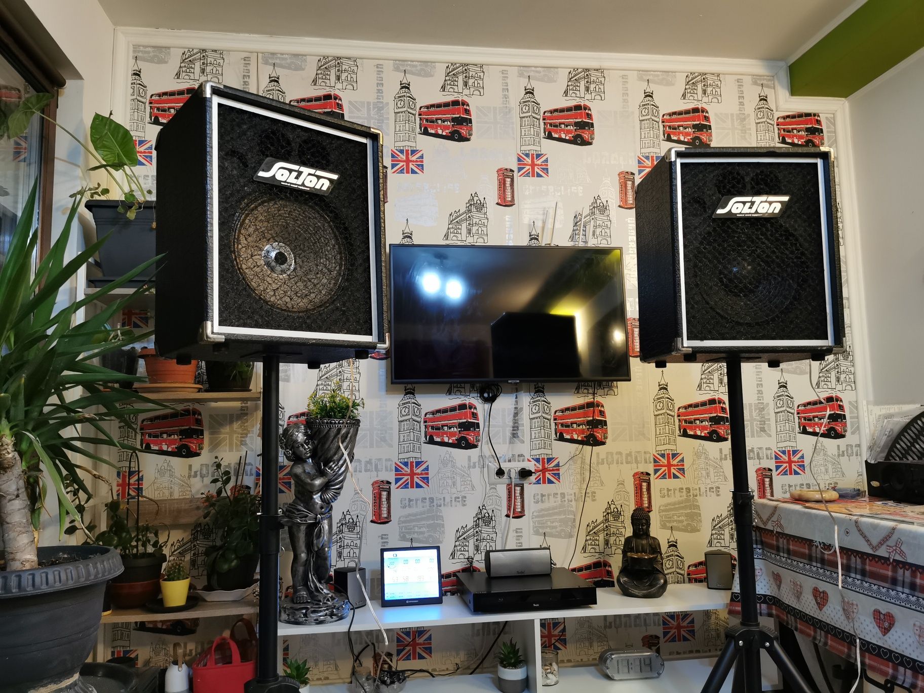 Boxe topuri pasive Solton 12'' 3 cai 150w RMS 8 ohmi made in Germany