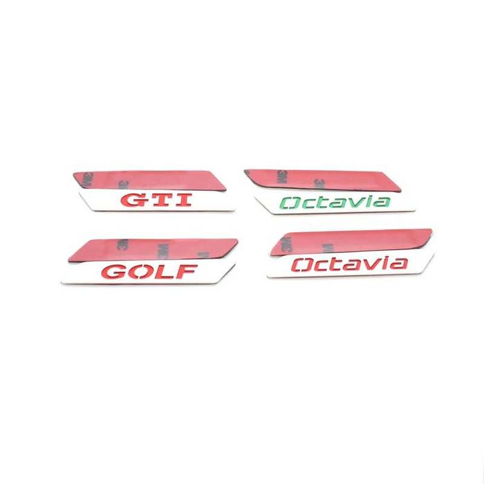 Insertie cu inscriptie gravata GTI,GOLF, Octavia pentru scaune
