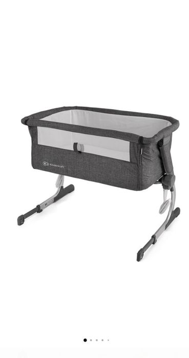 Pătuț pentru bebeluș KINDERKRAFT UNO UP gri închis