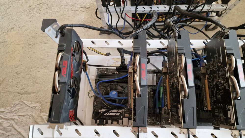 Asus p106-100 mining rig/ Риг за криптовалути