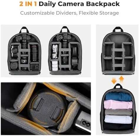 Нова Фото раница K&F Concept отделение за лаптоп статив водоустойчива