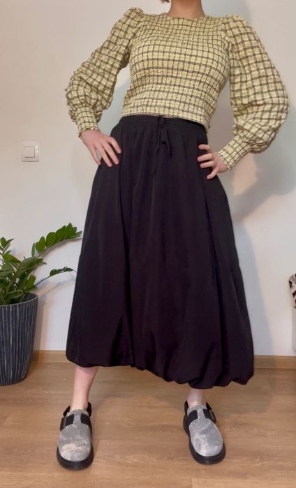 МАКСИ ПОЛА Zara XS-S-M с ЕЛАСТИЧНА талия и долница/ удобна и стилна