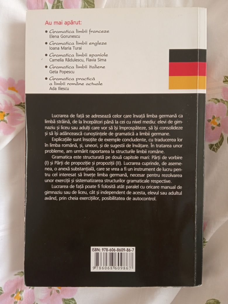 Carte nouă Gramatica limbii germane de A. Călugăriță și C. Danciu