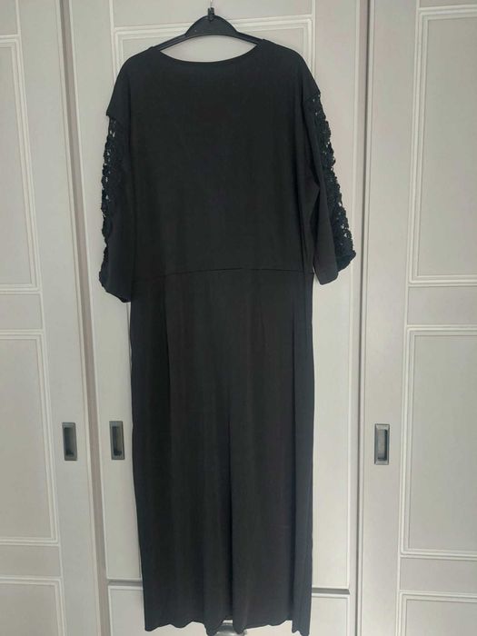 Rochie ocazie neagră cu dantelă,  mărimea L-XL Produs NOU