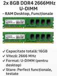 Memorie RAM 2x 8GB DDR4 2666MHz U-DIMM