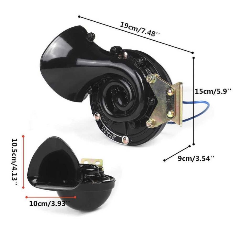 Универсална тромба 24V , Клаксон тип охлюв 24V