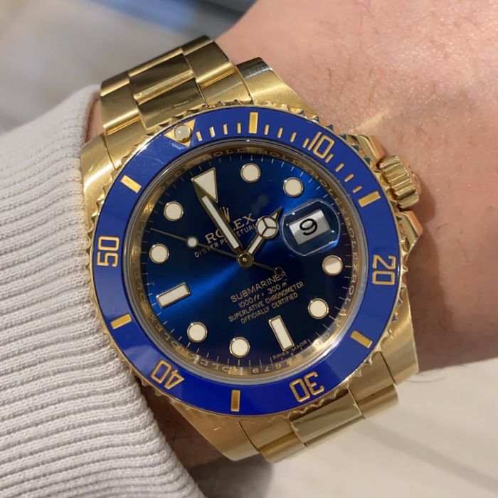 rolex submariner blue dial