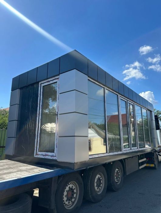 Vand containere modulare cu alubond si vitrina