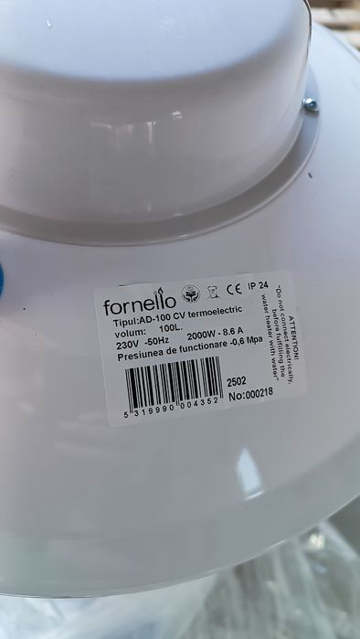 Vând boiler electric Fornelo