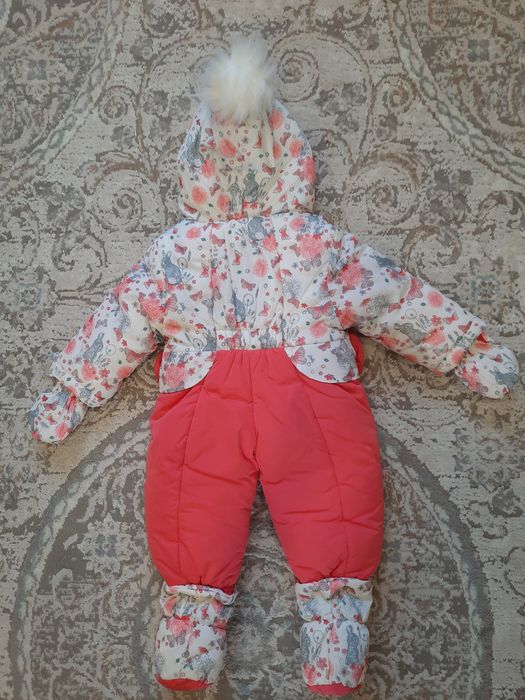 Зимний комбинезон трансформер на девочку размер 74