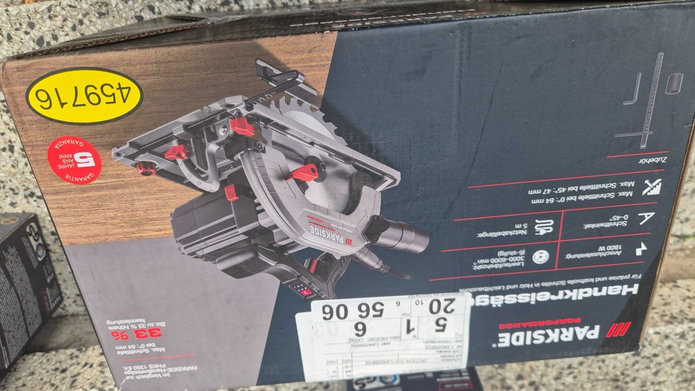 НОВ Parkside Performance - Електрически циркуляр / ръчен дисков трион