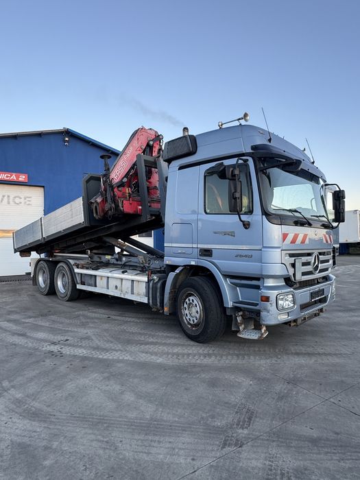 Mercedes Actros 6x4 Abroll cu Macara Fassi