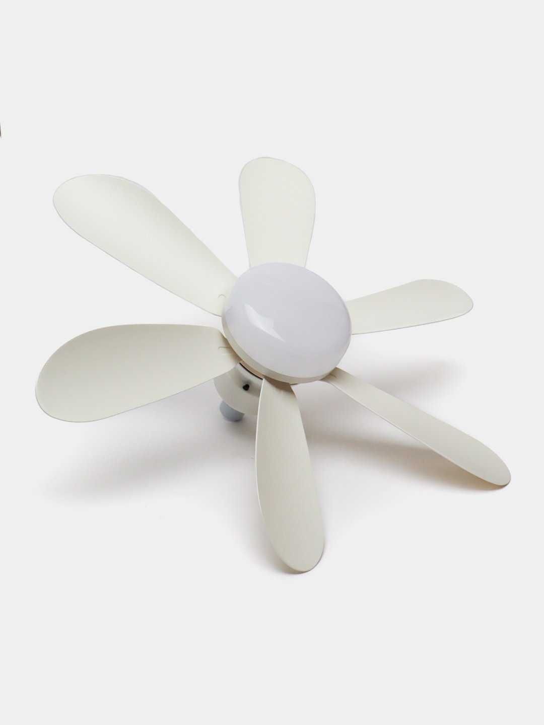 LED lyustra ventilyator bilan, pult boshqaruvi, 30–40 W