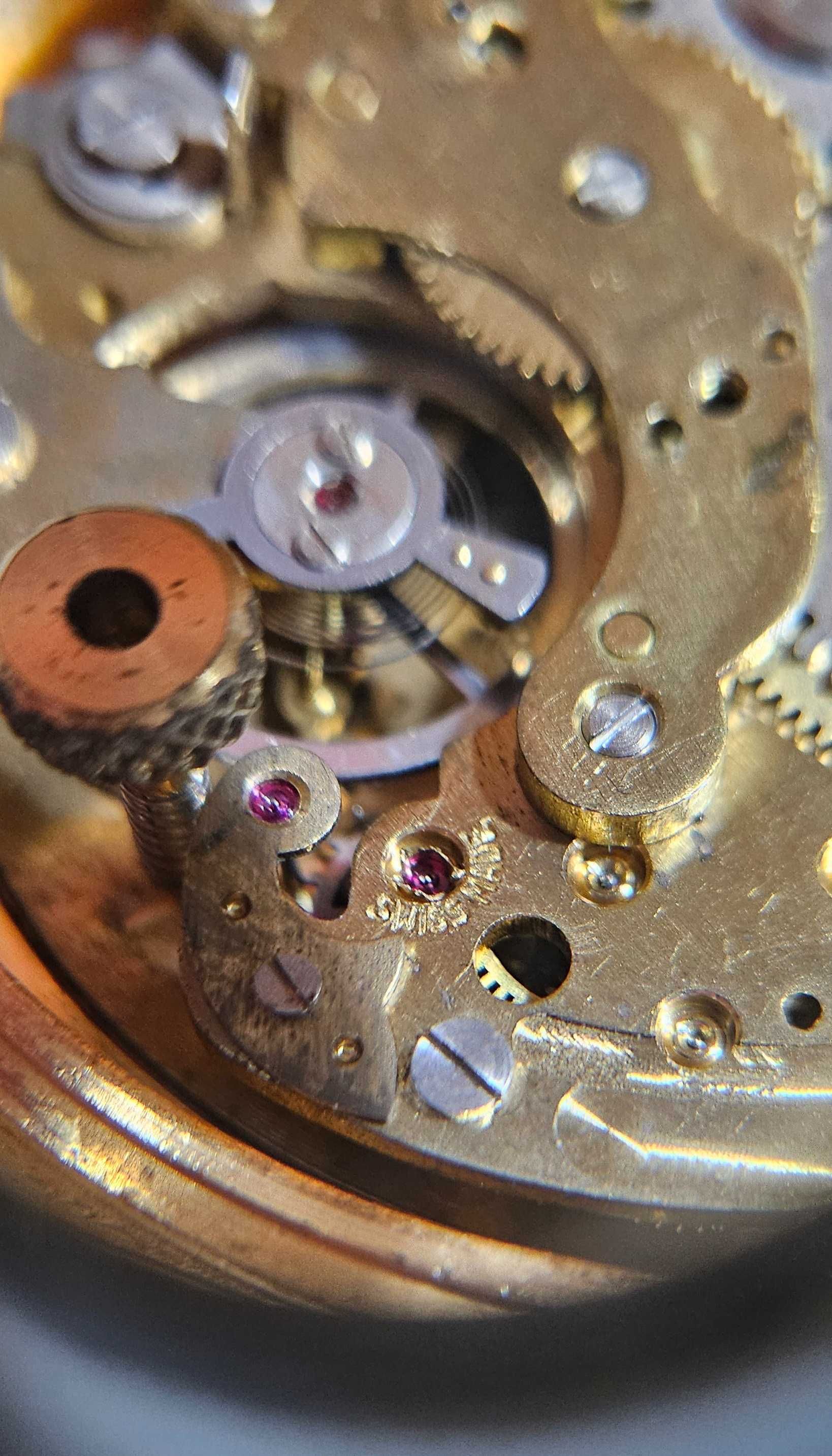Ceas deșteptător elvețian mecanic vintage