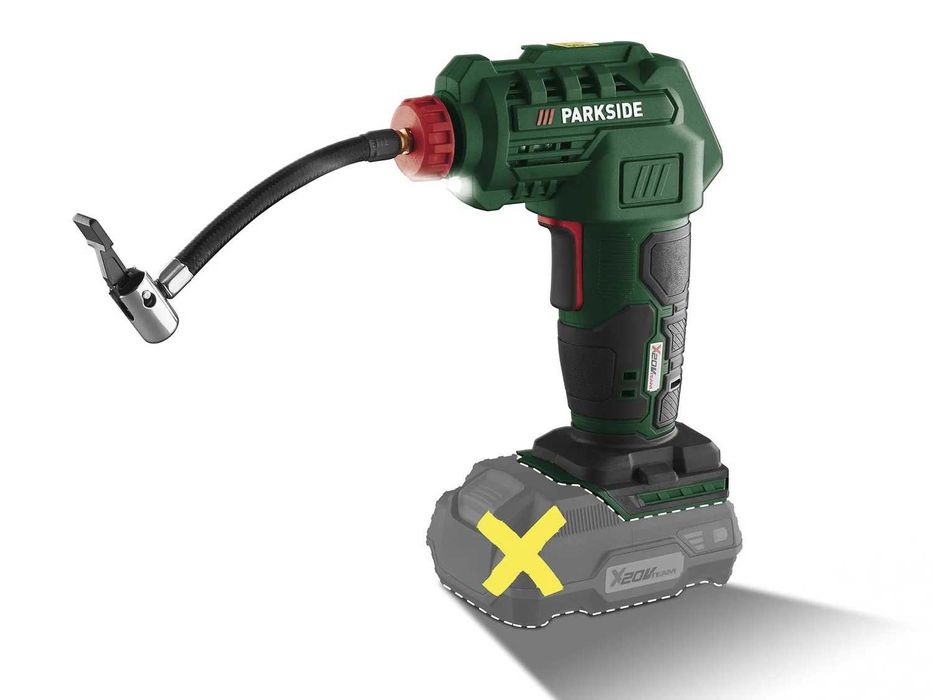 Scula Compresor PARKSIDE pentru anvelope mingi roti + cutie