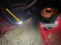 Подсветка дверей авто Тойота Лексус Прадо заводские LED подарок тюнинг