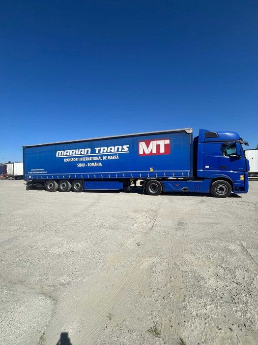 Vând Mercedes Actros + semiremorcă Schmitz, stare foarte bună de lucru