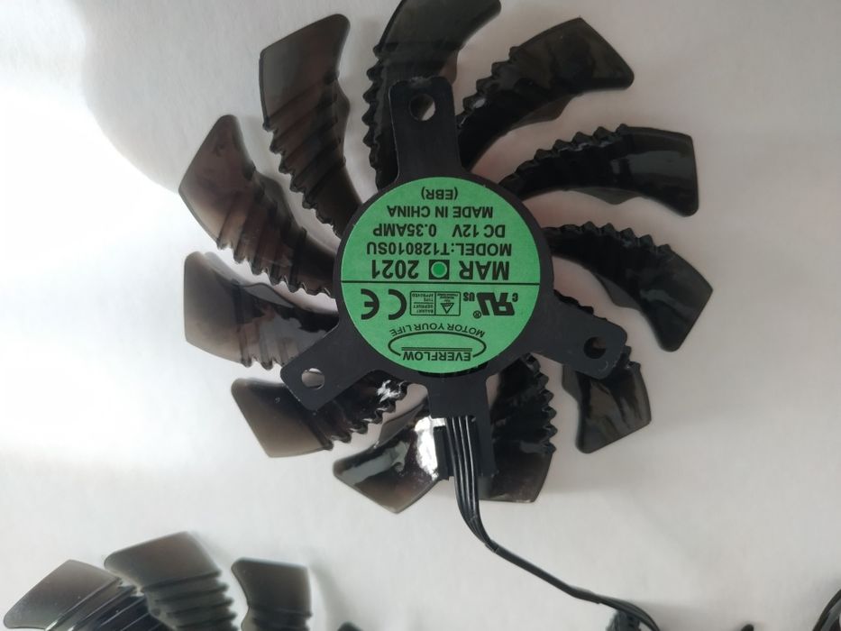 Cooling Fan, Cooler, set ventilator 75mm, Gigabyte, PLD08010S12H 3pini