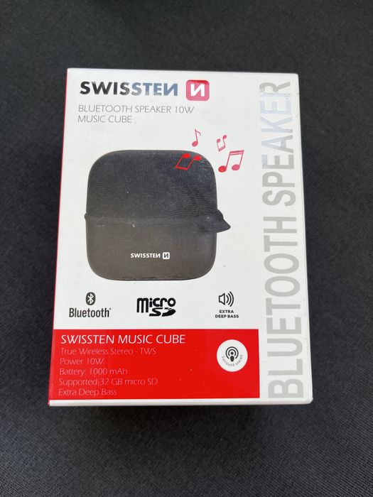 Boxa portabila bluetooth Swissten 10W Extra Deep Bass Noua