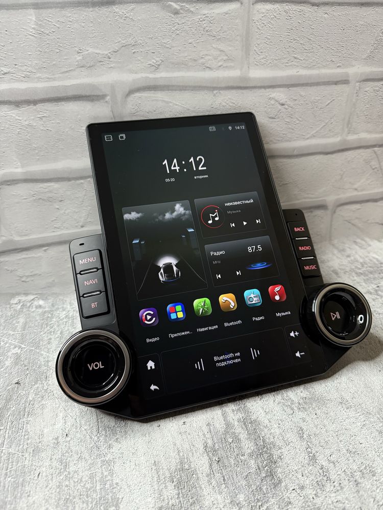 Магнитола Tesla 2K экран 8 Ядер сим карта 4/64Г CarPlay для любое авто
