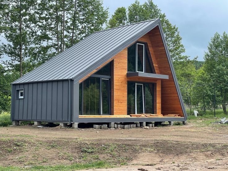 Cabane tip A frame, foișoare, magazii, case, garaje, din lemn uscat