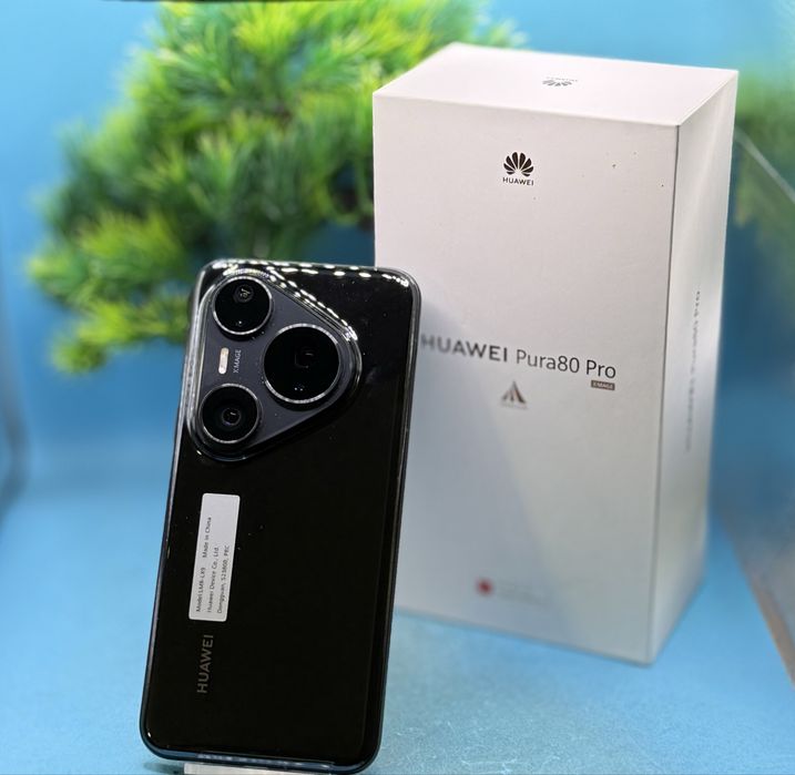НОВ!!! Huawei Pura 80 Pro, 512GB, 12GB RAM, Glazed Black