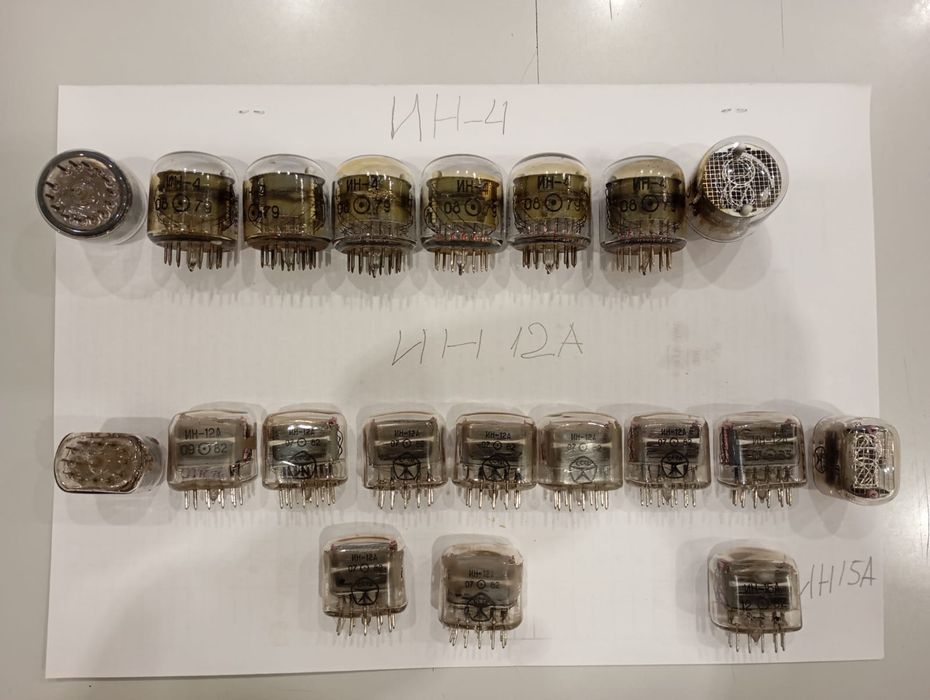 Лампы ИН12А и ИН4