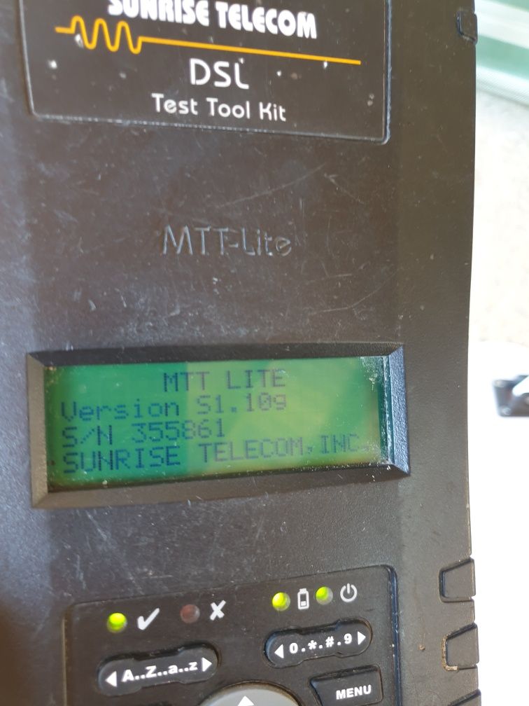 Tester Sunrise Telecom MTT-Lite DSL Test Tool Kit.