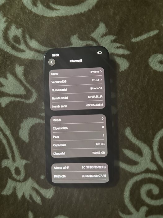 iPhone 14 128GB USA model