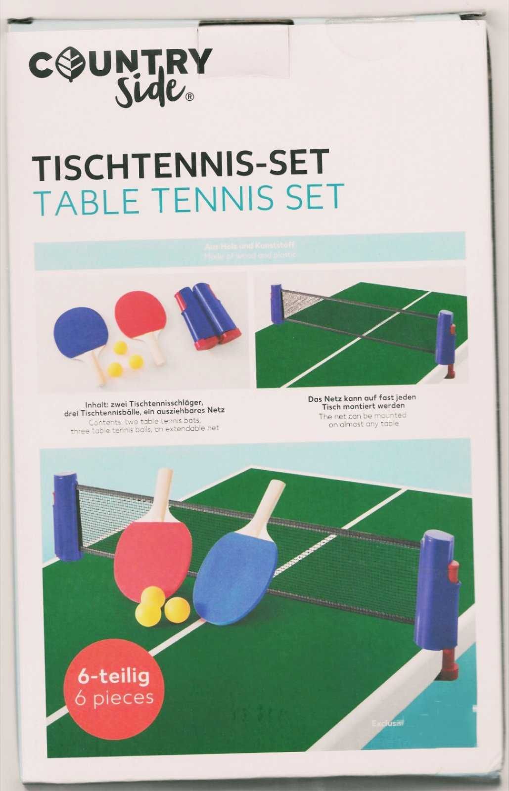 НОВИ! Тенис на маса от 6 части сгъваема мрежа хилки топчета