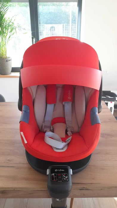 Scoică Auto și bază Isofix Cybex Aton M i-Size Autumn Gold