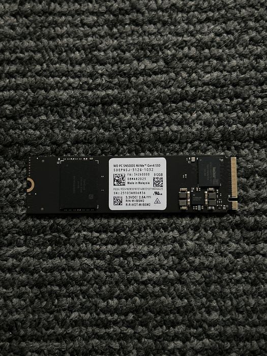 SSD WD PC SN5000S NVMe Gen4 512GB, nou!